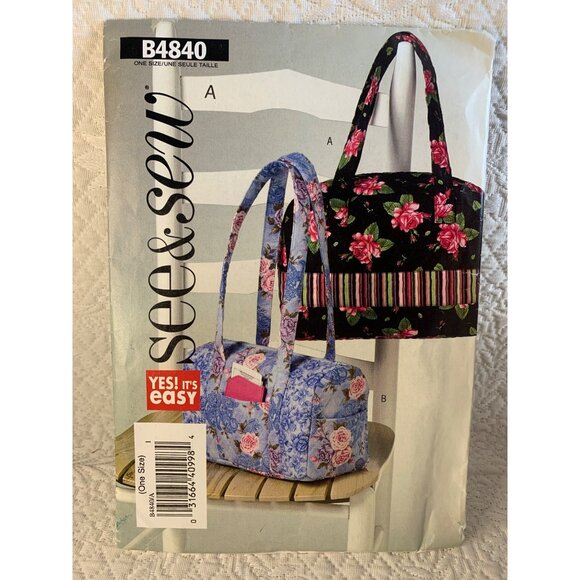 Butterick Misses Handbag Sewing Pattern B4840 - uncut - Picture 8 of 8